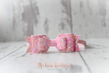 Load image into Gallery viewer, Double glitter bows (25 colours)