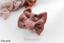 Load image into Gallery viewer, Jersey ribbed knot bows - 20 Colours