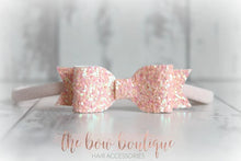 Load image into Gallery viewer, Small glitter bows (25 Colours)