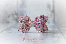 Load image into Gallery viewer, Mini deluxe glitter bows (25 Colours)