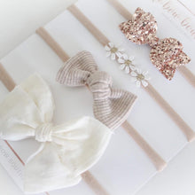 Load image into Gallery viewer, Delicate neutral headband set
