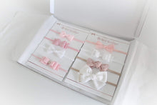 Load image into Gallery viewer, Soft pink new baby headband set
