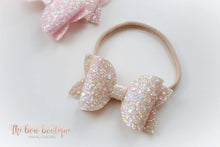 Load image into Gallery viewer, Large deluxe glitter bows (25 colours)
