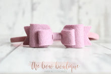Load image into Gallery viewer, Double felt bows (25 colours)
