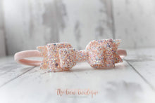 Load image into Gallery viewer, Double glitter bows (25 colours)