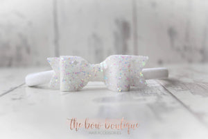 Small glitter bows (25 Colours)