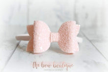 Load image into Gallery viewer, Medium deluxe glitter bows (25 Colours)