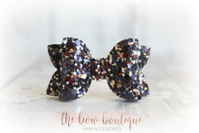 Load image into Gallery viewer, Mini deluxe glitter bows (25 Colours)