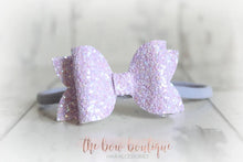 Load image into Gallery viewer, Medium deluxe glitter bows (25 Colours)