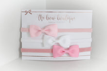 Load image into Gallery viewer, The pinks pinch bow headband set
