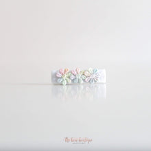 Load image into Gallery viewer, Delicate rainbow daisy flowers - Clip or headband