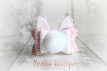 Load image into Gallery viewer, Bunny bows with tail (4 Colours) - Easter