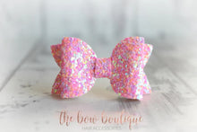 Load image into Gallery viewer, Mini deluxe glitter bows (25 Colours)