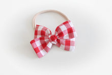 Load image into Gallery viewer, Red checked bows