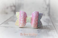 Load image into Gallery viewer, Mini deluxe glitter bows (25 Colours)