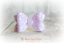 Load image into Gallery viewer, Mini deluxe glitter bows (25 Colours)