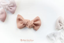 Load image into Gallery viewer, Jersey ribbed knot bows - 20 Colours