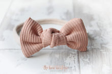 Load image into Gallery viewer, Jersey ribbed knot bows - 20 Colours