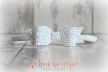 Load image into Gallery viewer, Small glitter bows (25 Colours)