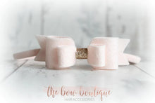 Load image into Gallery viewer, Double felt bows with gold centre (25 colours)