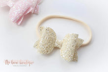 Load image into Gallery viewer, Large deluxe glitter bows (25 colours)