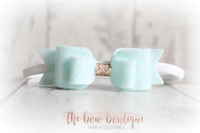 Load image into Gallery viewer, Double felt bows with gold centre (25 colours)