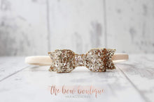 Load image into Gallery viewer, Small glitter bows (25 Colours)