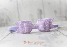 Load image into Gallery viewer, Double glitter bows (25 colours)