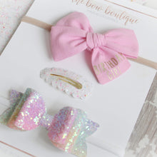 Load image into Gallery viewer, The birthday girl gift set | Clip or headband