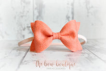 Load image into Gallery viewer, Large luxury felt bows (25 Colours)