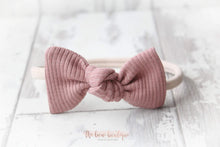 Load image into Gallery viewer, Jersey ribbed knot bows - 20 Colours
