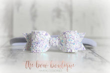 Load image into Gallery viewer, Small glitter bows (25 Colours)