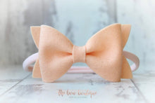 Load image into Gallery viewer, Large luxury felt bows (25 Colours)