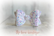 Load image into Gallery viewer, Mini deluxe glitter bows (25 Colours)