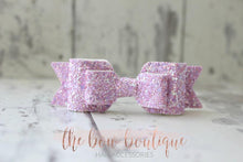 Load image into Gallery viewer, Double glitter bows (25 colours)