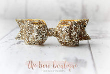 Load image into Gallery viewer, Double glitter bows (25 colours)