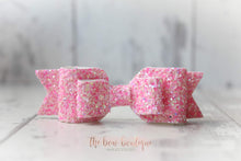 Load image into Gallery viewer, Double glitter bows (25 colours)
