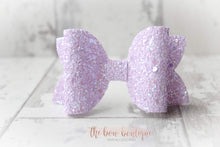 Load image into Gallery viewer, Large deluxe glitter bows (25 colours)
