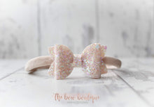 Load image into Gallery viewer, Mini deluxe glitter bows (25 Colours)