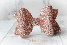 Load image into Gallery viewer, Large deluxe glitter bows (25 colours)
