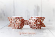 Load image into Gallery viewer, Double glitter bows (25 colours)