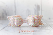 Load image into Gallery viewer, Double glitter bows (25 colours)
