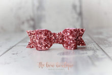 Load image into Gallery viewer, Small glitter bows (25 Colours)