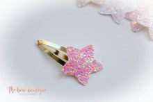 Load image into Gallery viewer, My first glitter star snappy clips (25 Colours)