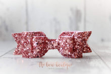 Load image into Gallery viewer, Double glitter bows (25 colours)
