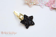 Load image into Gallery viewer, My first glitter star snappy clips (25 Colours)