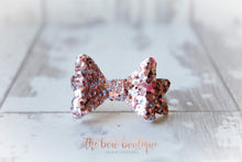Load image into Gallery viewer, Mini baby glitter bows (25 Colours)