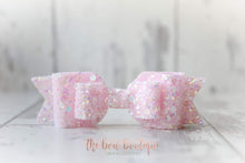 Load image into Gallery viewer, Double glitter bows (25 colours)