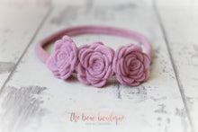 Load image into Gallery viewer, Mini felt flower headbands  (19 Colours)