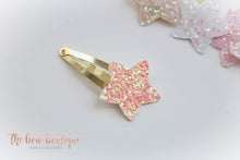Load image into Gallery viewer, My first glitter star snappy clips (25 Colours)